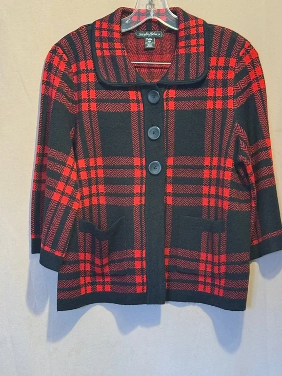 Designers Originals plaid sweater - Picture 1 of 5